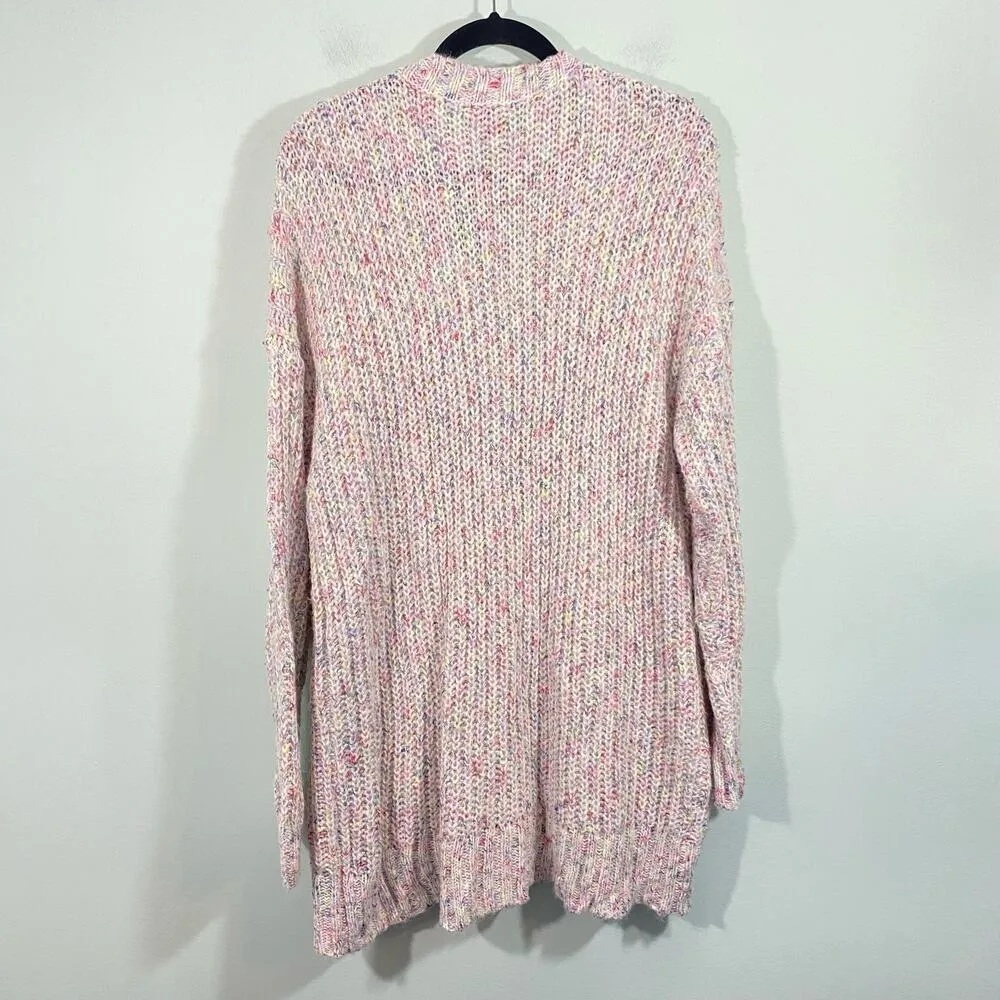 Torrid Women's Cream & Mixed Threads Button Up V-neck Cardigan Size 2 NWT - Image 8