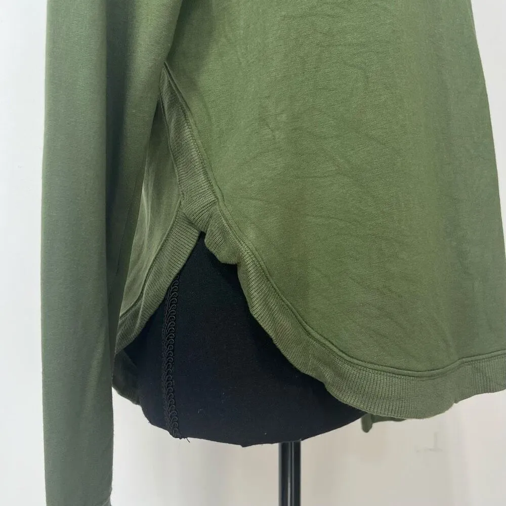 JoyLab Crew Neck Active Sweatshirt Thumbholes Size XS Women’s Green - Image 4