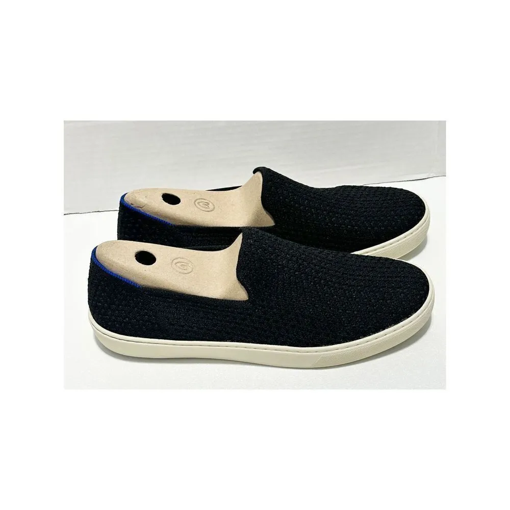 Rothy’s The Sneaker Honeycomb Knit Textured Slip On Shoes Flat Black Womens 11.5 - Image 6