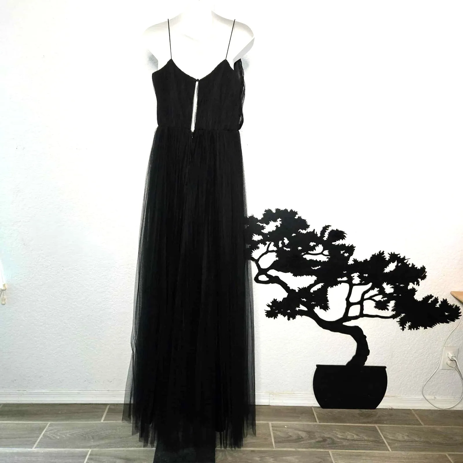 ASOS Design Bridesmaid A-line Cami Pleated Tulle Maxi Dress Size 8 - Image 4