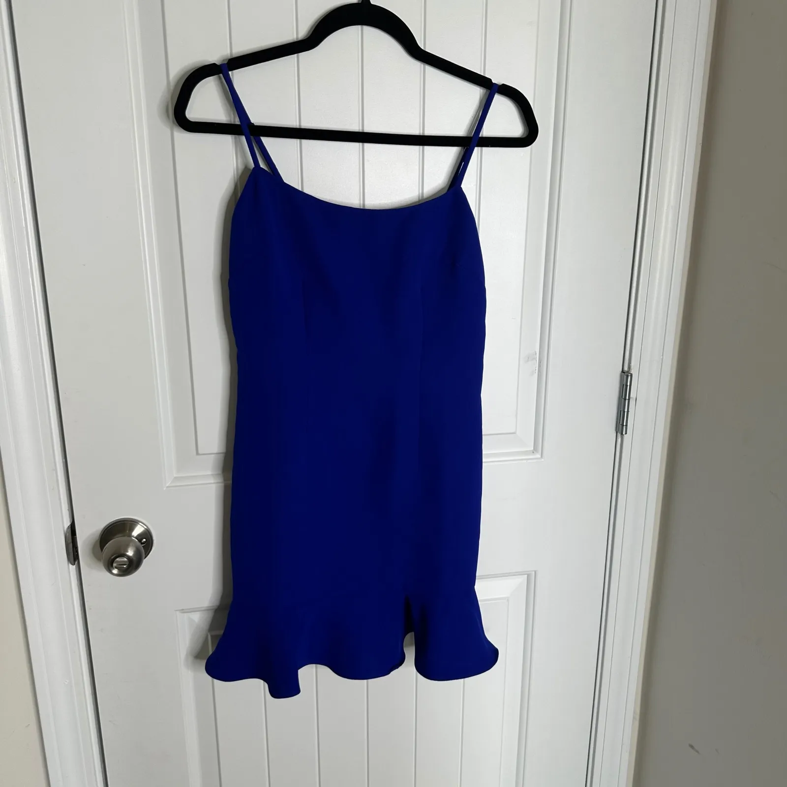 Lovers Friends Teddy flounced royal blue‎ mini dress XS party date night wedding - Image 3