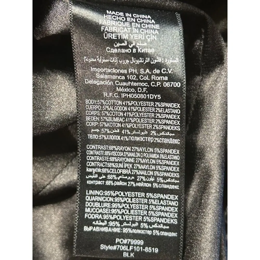 Bebe Black Satin Panel Bodycon Mini Dress with Embellished Halter Neck – Size M - Image 6