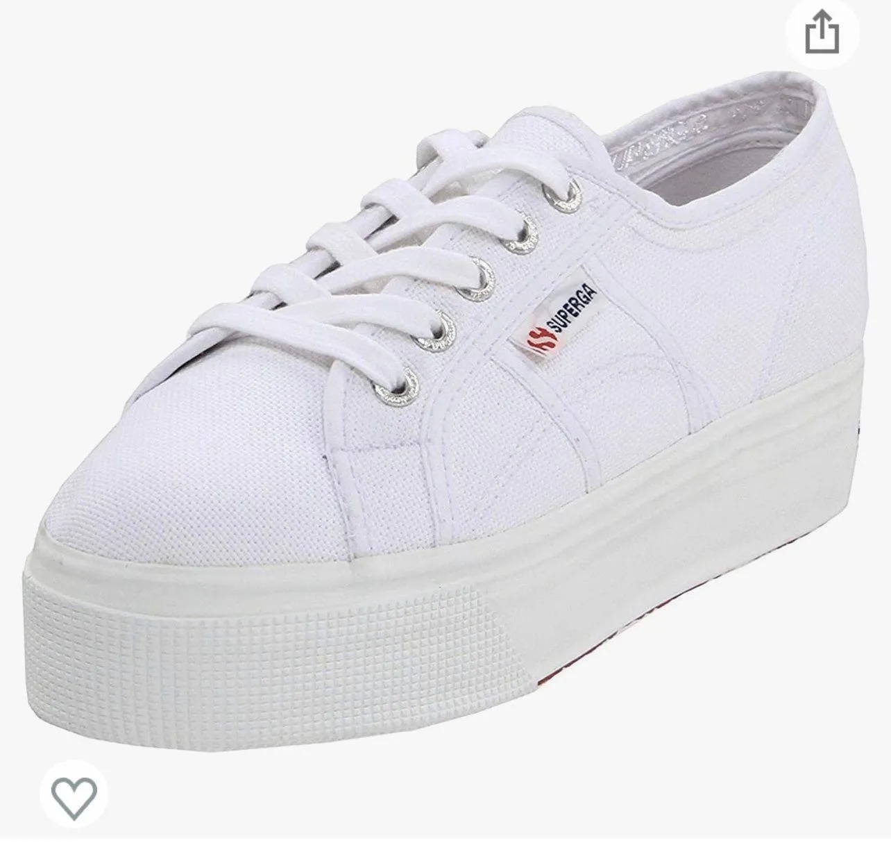 Superga NWOT  White Platform Sneakers - Image 4