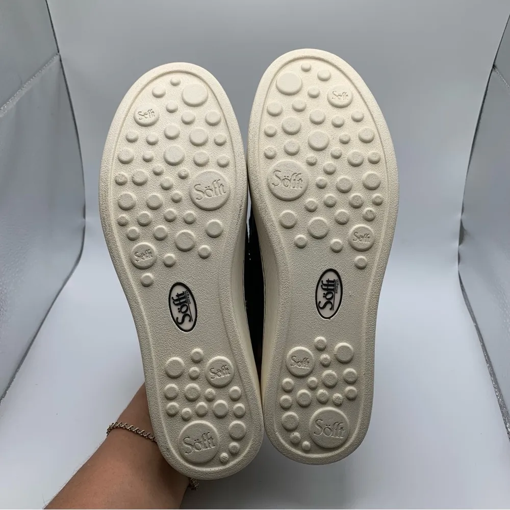 NEW Women's Sofft Somers Moc Shoes slip on mules black soft leather SZ 6.5M 1299 - Image 10