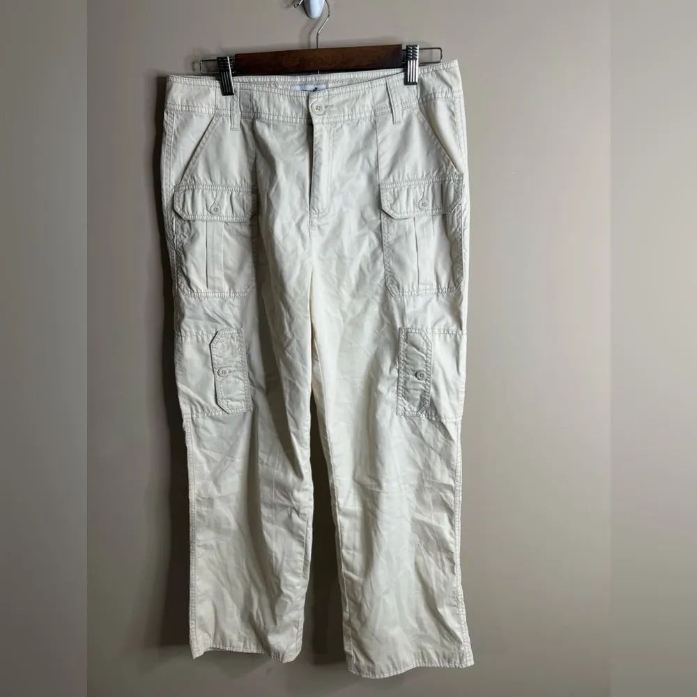 Caribbean Joe khaki Utility pants cargo pockets 10 - Image 5