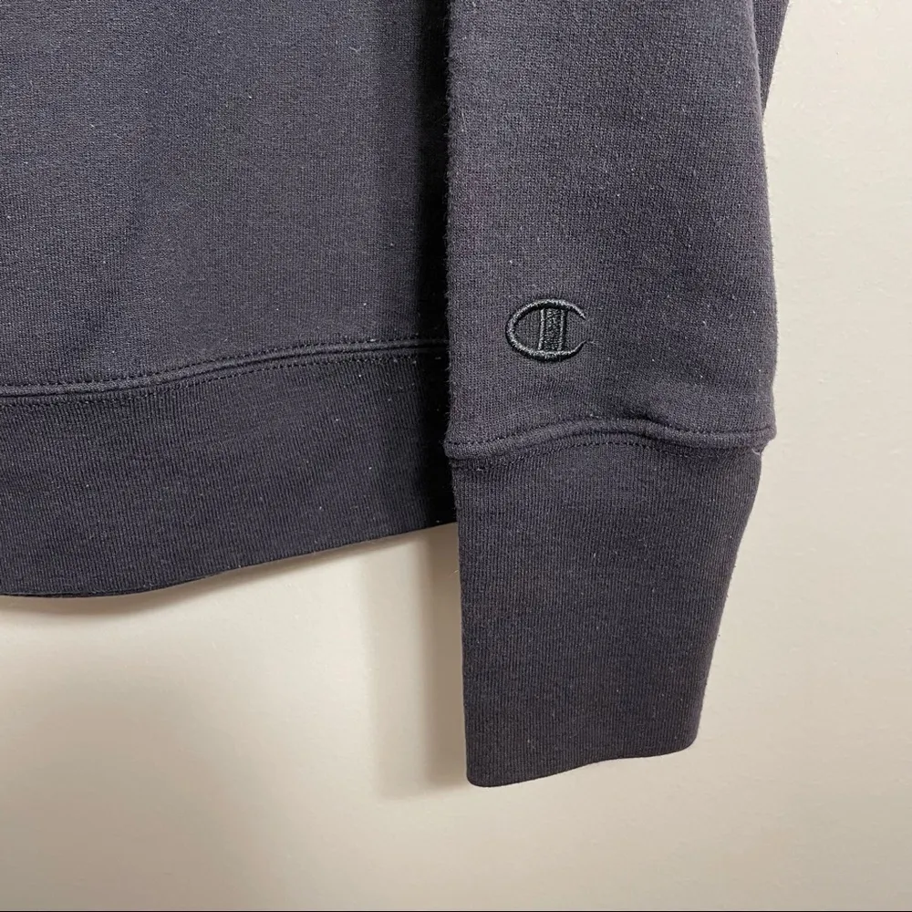 Champion black crewneck sweater pullover women’s casual long sleeves comfortable - Image 4