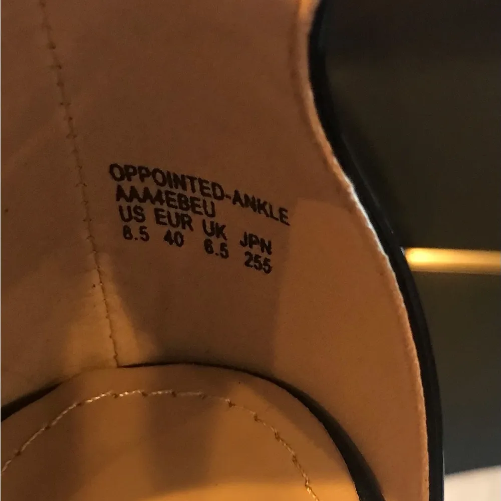 Black Dreampair Pointed Toe Ankle Strap Stiletto Pumpsu - Image 3