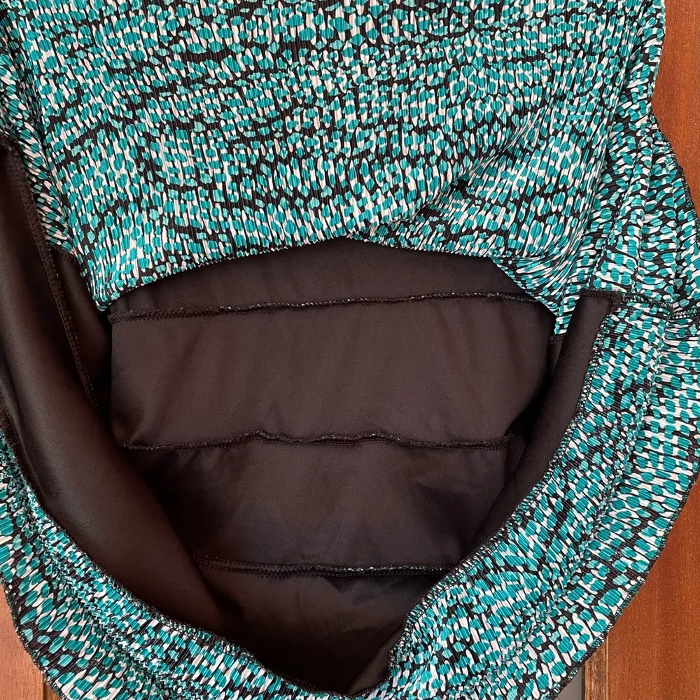 Lane Bryant Women Sleeveless “ Layered” Teal/Black/White Blouse 22-24 - Image 4