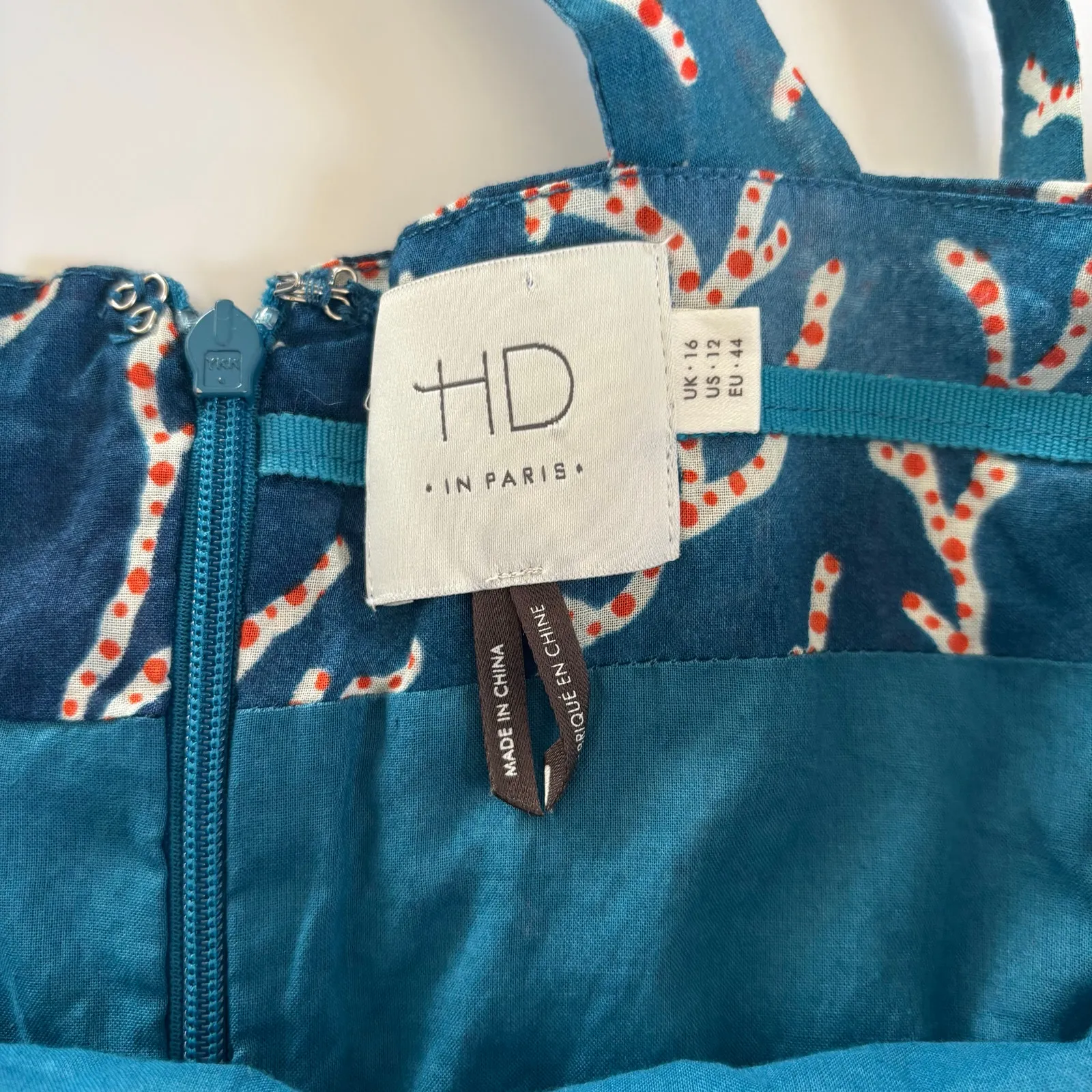 Anthropologie HD in Paris Acropora Coral Reef Retro Dress Women’s Size 12 Pin Up - Image 4