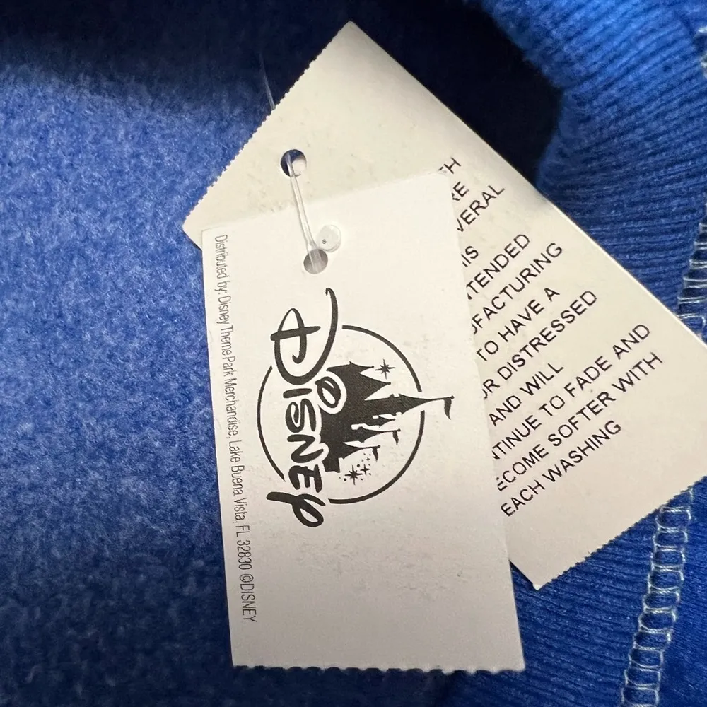 Disneyland Resort Exclusive Sweatshirt Mickey Mouse Logo NWT Blue Unisex XL - Image 11