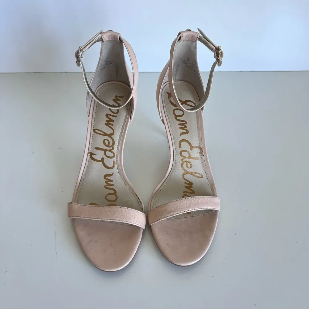 Sam Edelman Patti Ankle Strap Sandal in Nude - Image 2