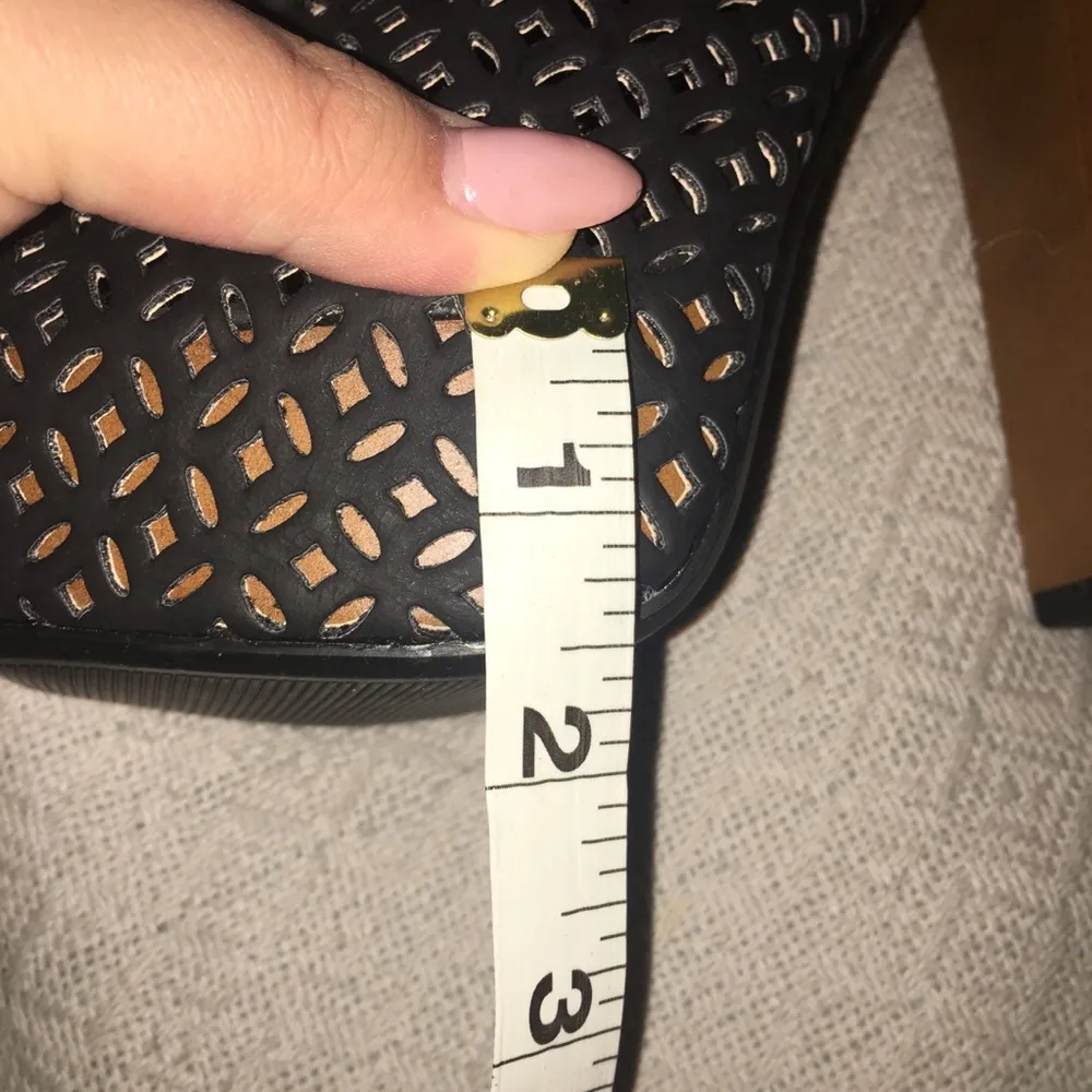 Qupid Lace Up Perforated Platform Heels - Image 5