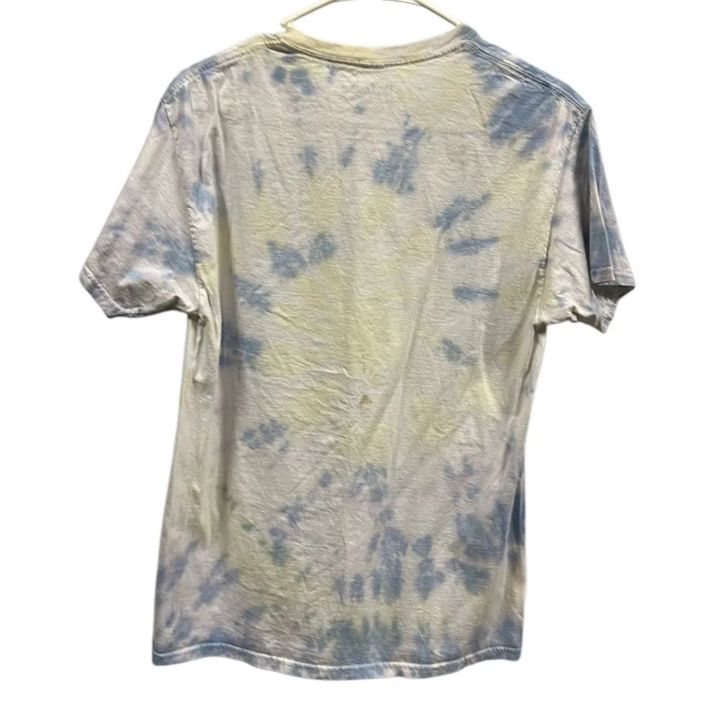 The Beatles Yellow Submarine Tie Dye Retro Cotton Graphic Tee Shirt Womens Small Blue - Image 5