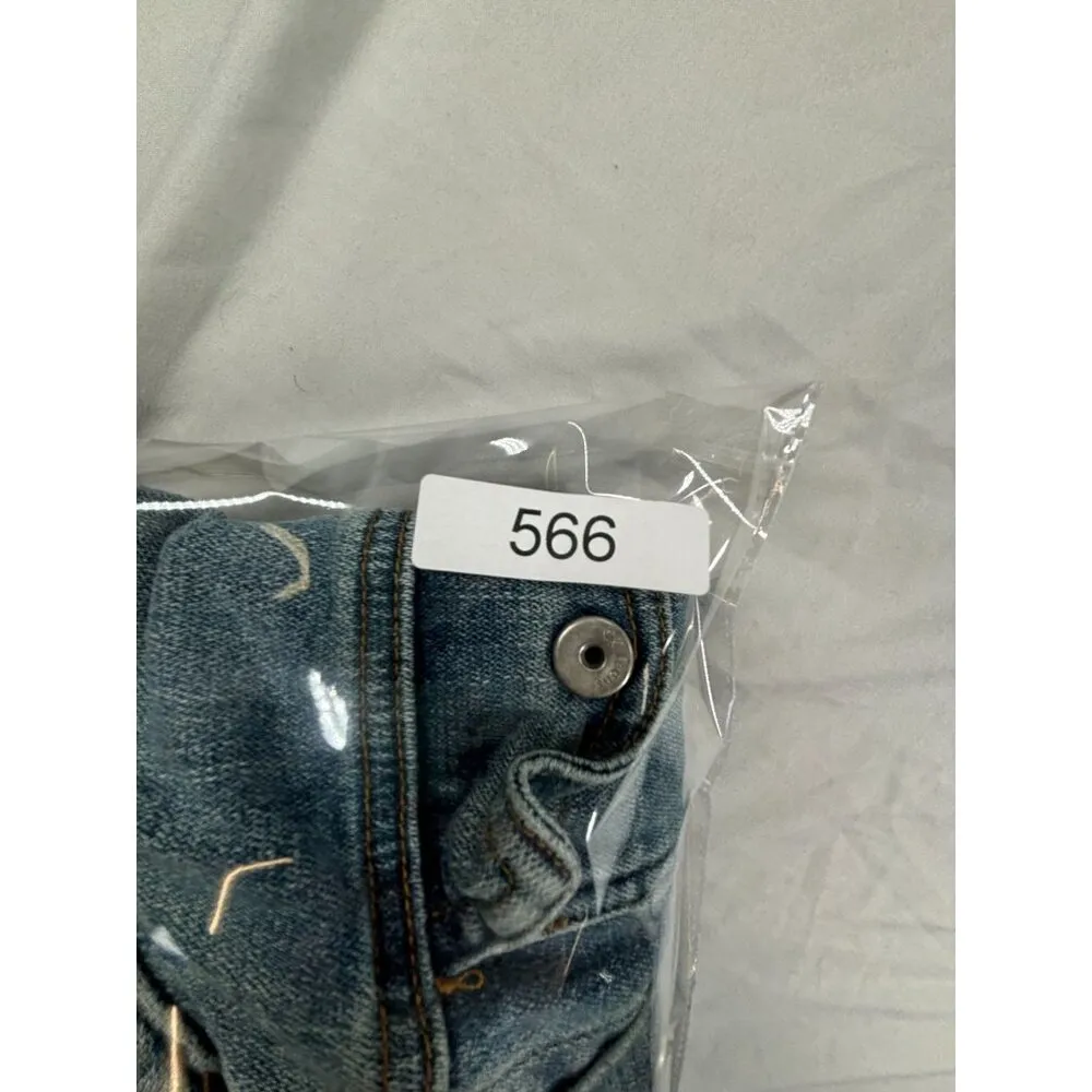 Calvin Klein Jeans Denim Jacket Womens Size L Snap Buttons Bib Collar - Image 9