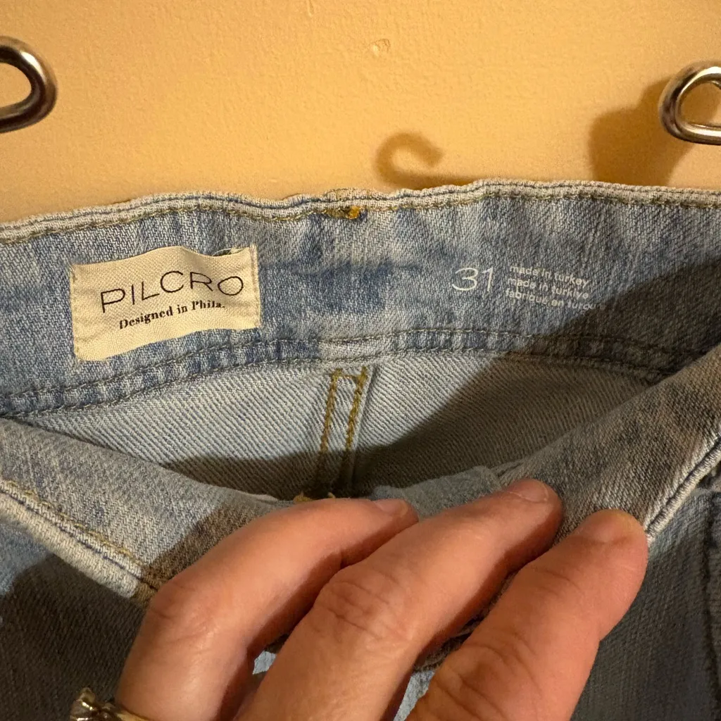 Anthropologie Pilcro Adi Regenerative Cotton Mid-Rise Flare Jeans in Safie Wash - Image 6