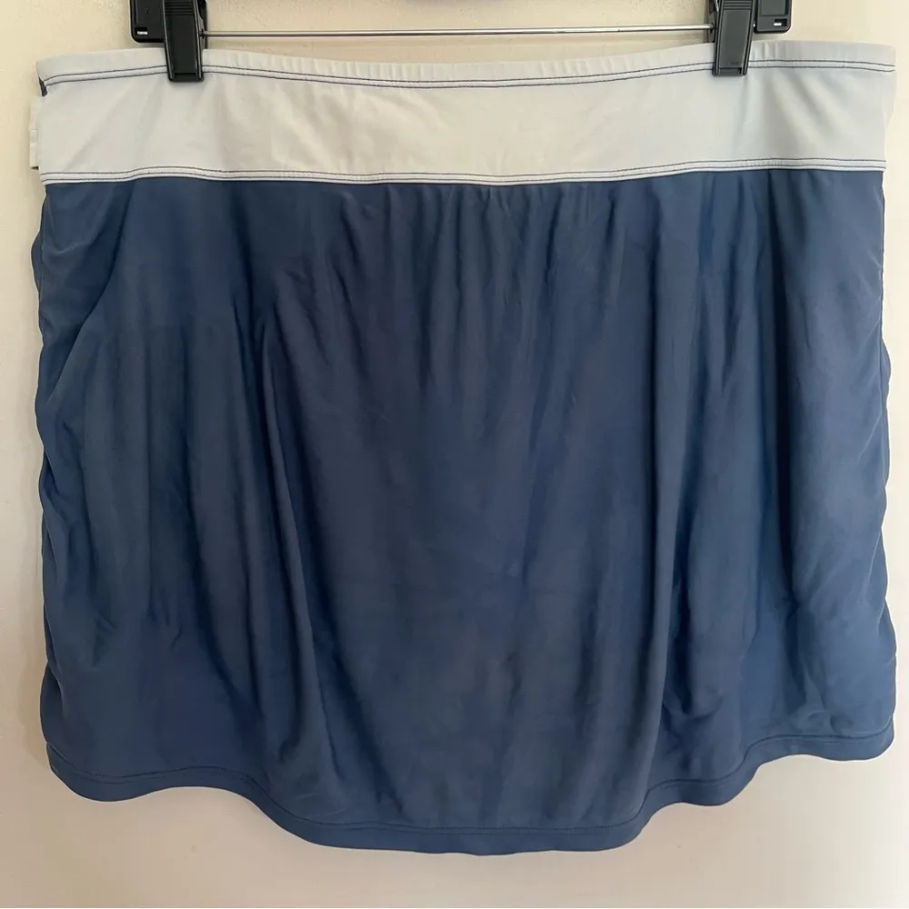 Women’s‎ Free Country Blue & White Swim Skirt Size 1X Beach Summer - Image 10
