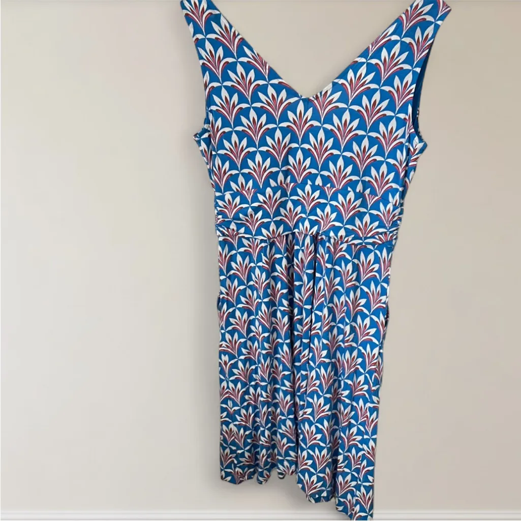 Boden Effie Knee Length Mini Dress Blue Size 10 - Image 6