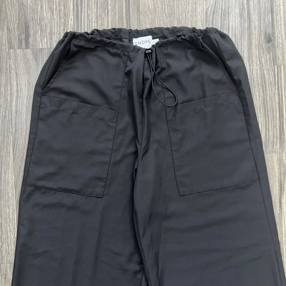 SNDYS.  Paloma Pant Black Size US 6 AU / UK 10 Cargo Parachute Drawstring - Image 3