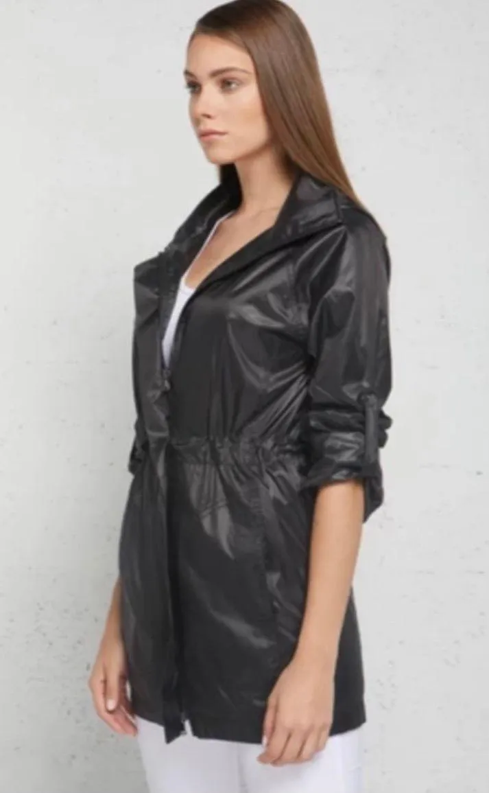 Neiman Marcus ANATOMIE Merika Windbreaker Green Parka - Image 2