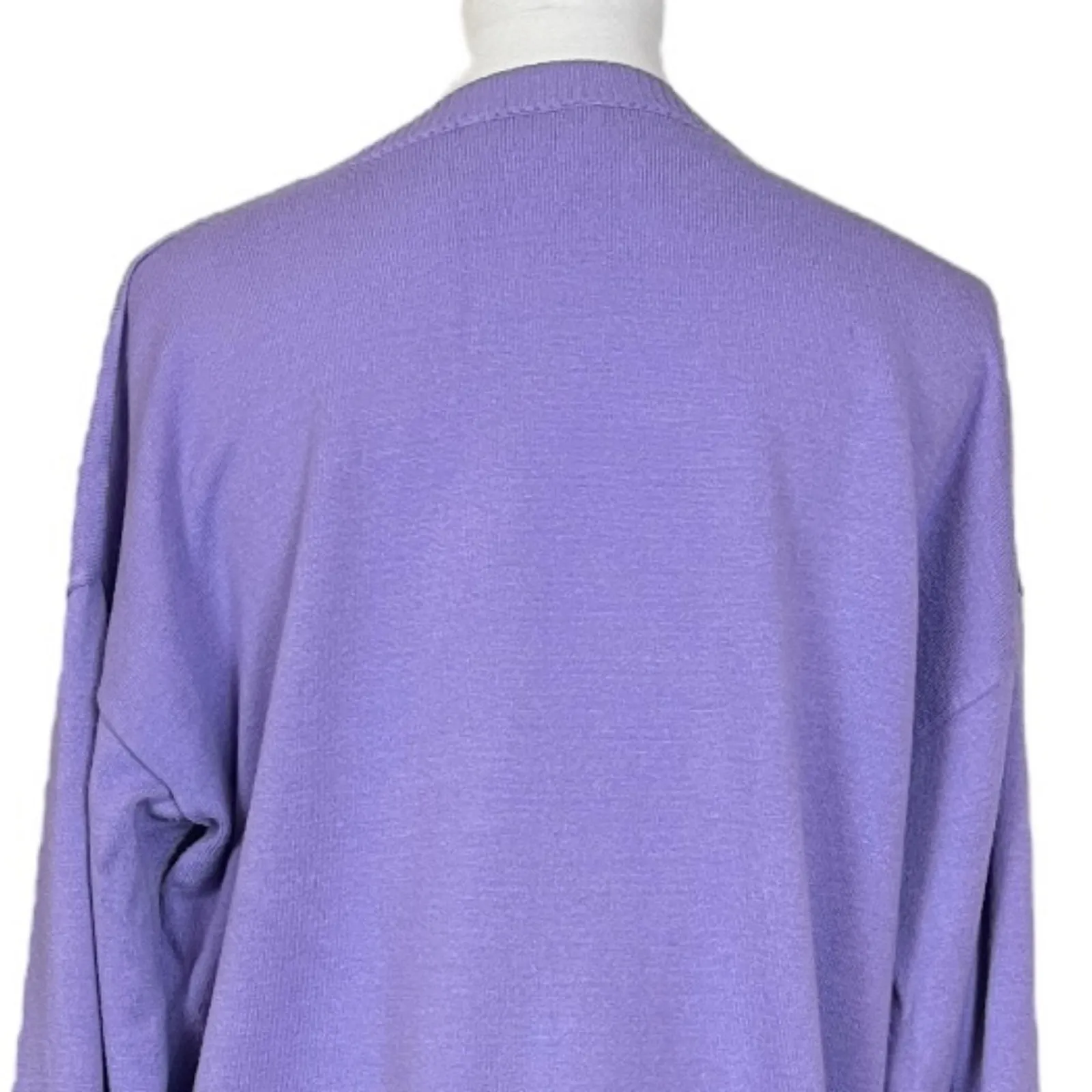 Coordinating 2 Piece Set Sweater Knit Jogger Pants Lounge Purple Women Size XL - Image 9