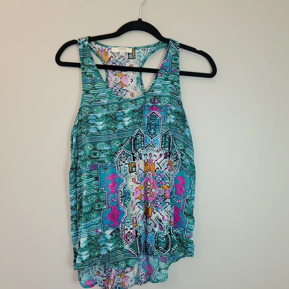 Umgee Green Printed Tank - Image 2