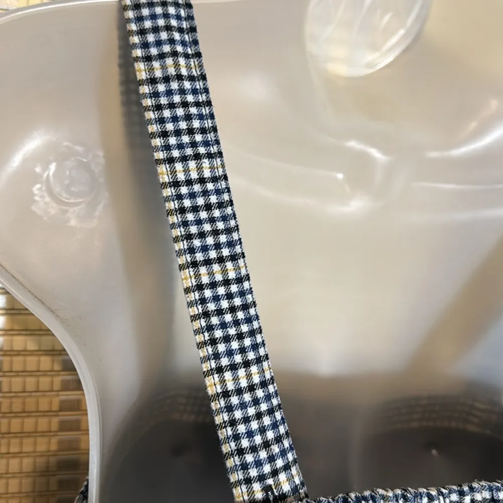 Abercrombie & Fitch Button Front Plaid Cropped Tank Top Vintage 1990s Y2K XS - Image 11