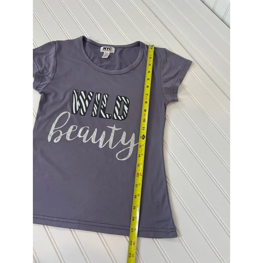 J. Crew & NYC Underground Wild Beauty T-Shirt & Belted Denim Pants Bundle Size S - Image 5