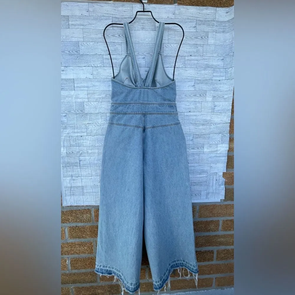 Saylor  Nia denim Jumpsuit overall size small - Image 9