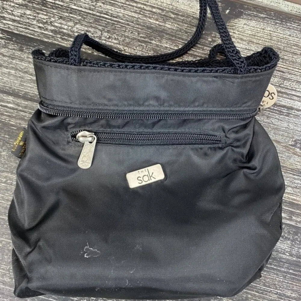 The SAK Black Small Crochet Handbag - Image 7