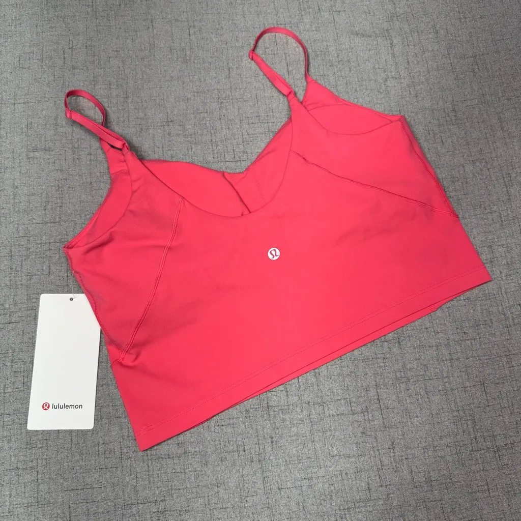 Lululemon Align Cropped Cami Tank Top Glazed Pink 12 NWT - Image 12