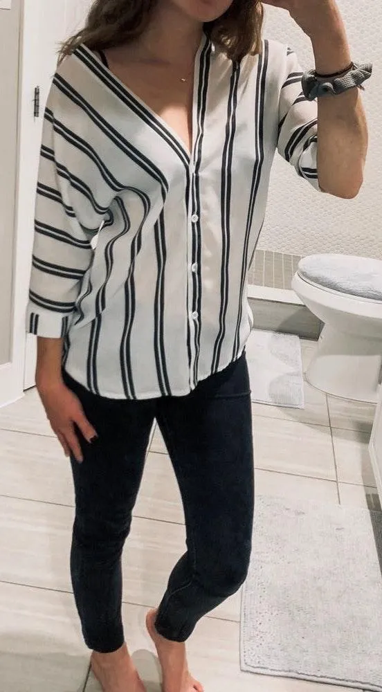 SheIn Striped Button Down - Image 3