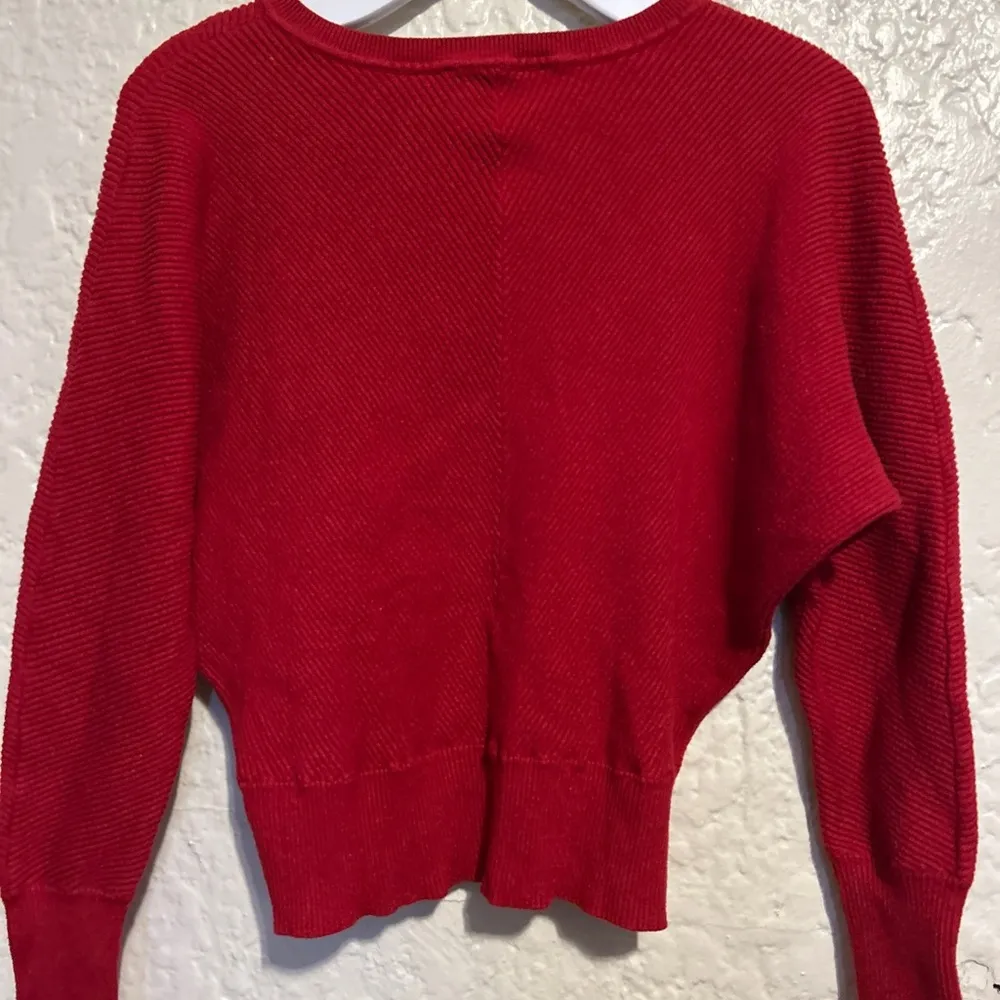 Catherine Malandrino Red Crew Neck Sweater with Long Sleeves - Image 6