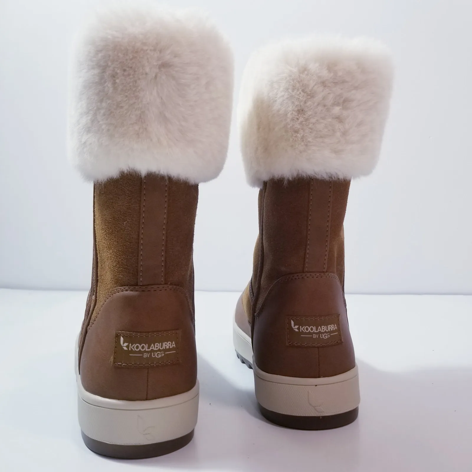 Koolaburra by UGG Women Suede Short Boots Faux Fur Lined - Image 3