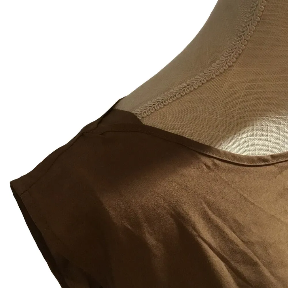 New York & Company Top Brown Size XS - Image 2