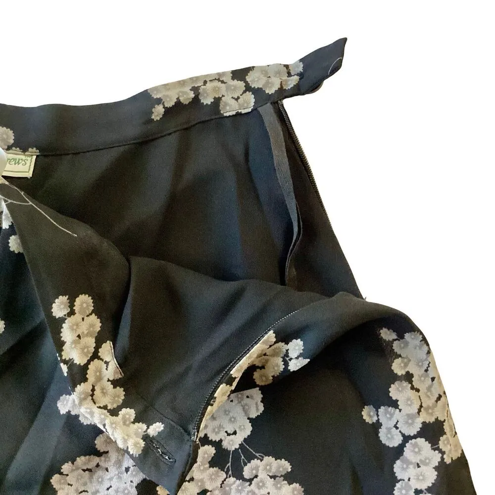 Stephanie Andrews Floral Maxi Skirt Black Size 6 - Image 4