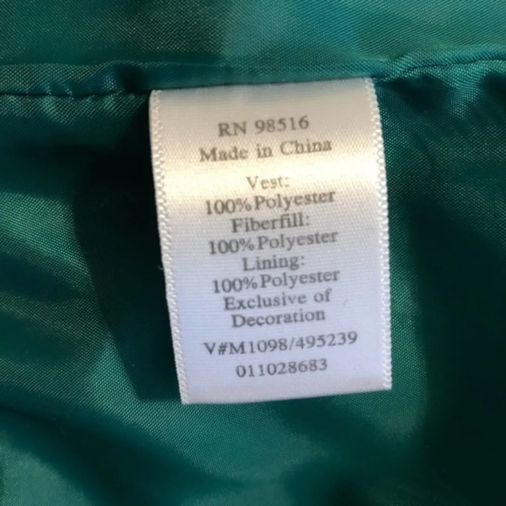 Coldwater Creek Quilted Zippered Vest Size M - Image 6