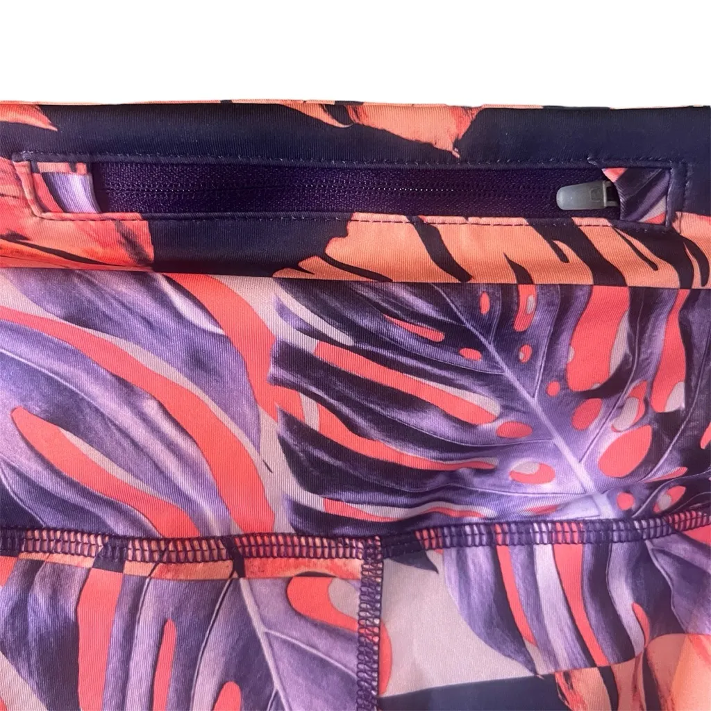 Nike High Waist Crop Leggings XL w/Pocket Vibrant Floral Yoga Athleisure Active - Image 4