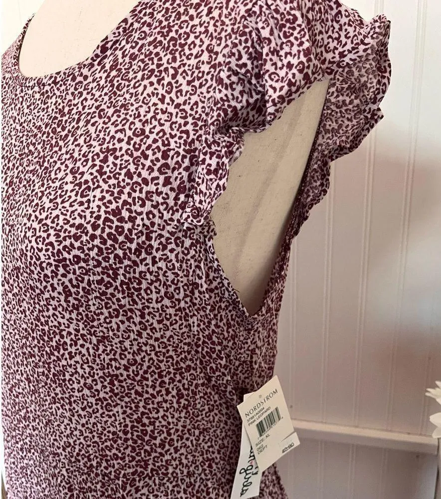 Pink Leopard Print Bohemian Dress - Image 2