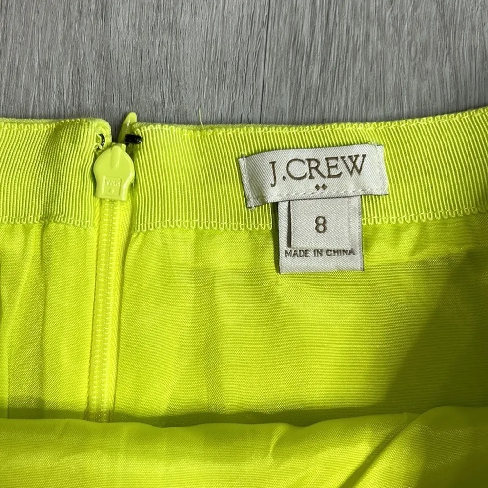 J.Crew • neon a line mini skirt size 8 - Image 12