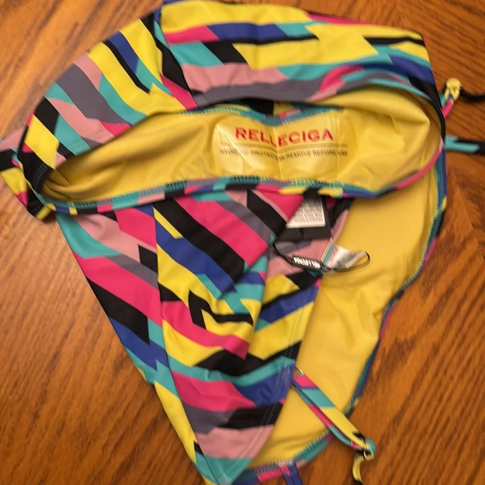 RELLECIGA Women's Retro One Piece Swimsuit High Cut Backless NWT size small - Image 9