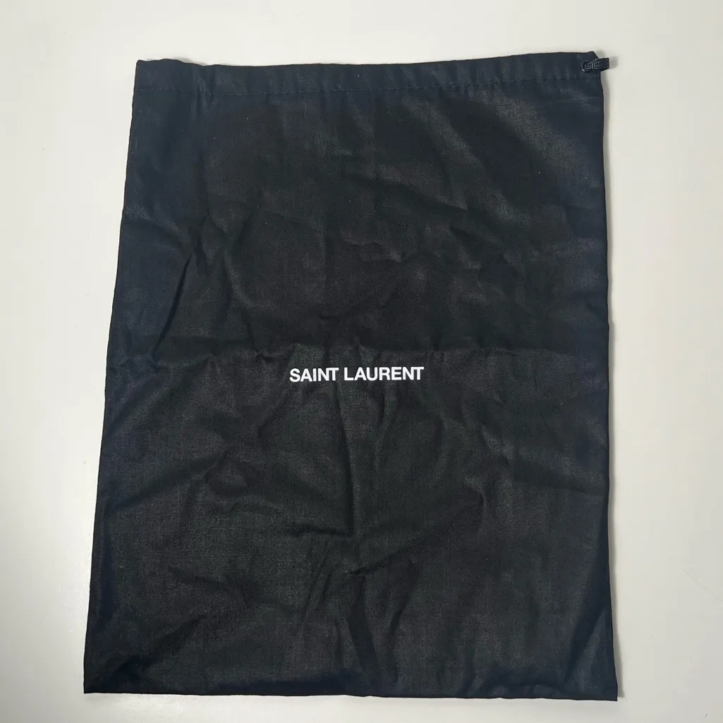 Saint Laurent  YSL Authentic Adjustable Drawstring WOC Handbag Purse Bag Dustbag - Image 2