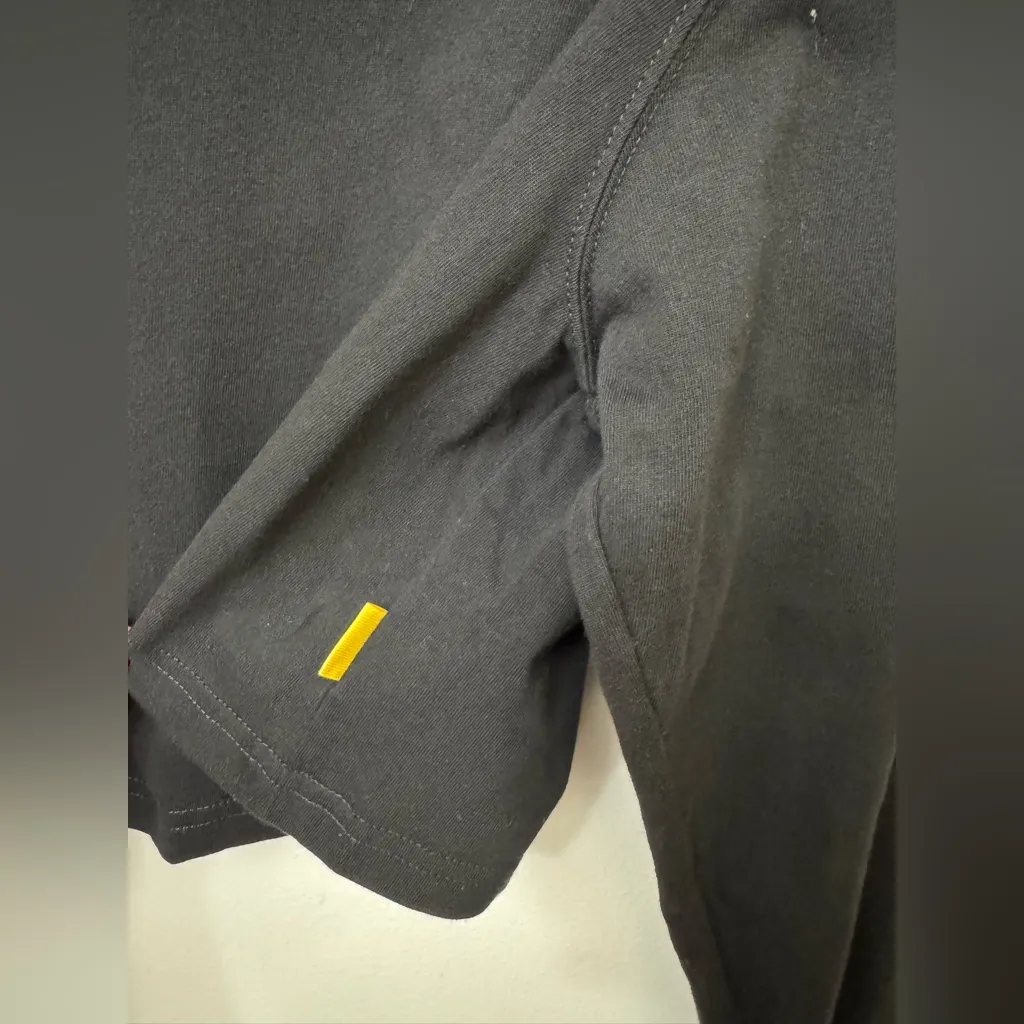 Yellow Label Co. Black Crop Top Sweatshirt - Image 3