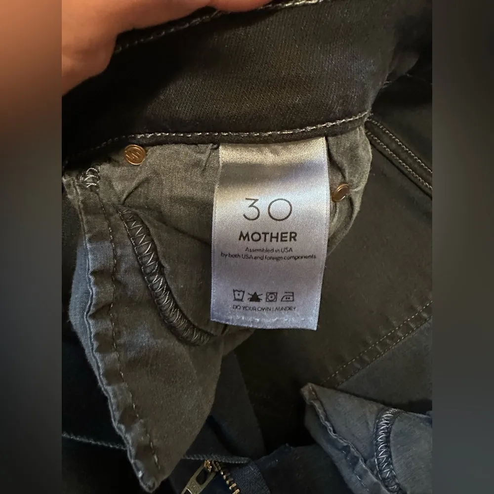 MOTHER The Stunner Zip Two Step Fray Last Call Wash Women's Size 30 Blue - Image 7