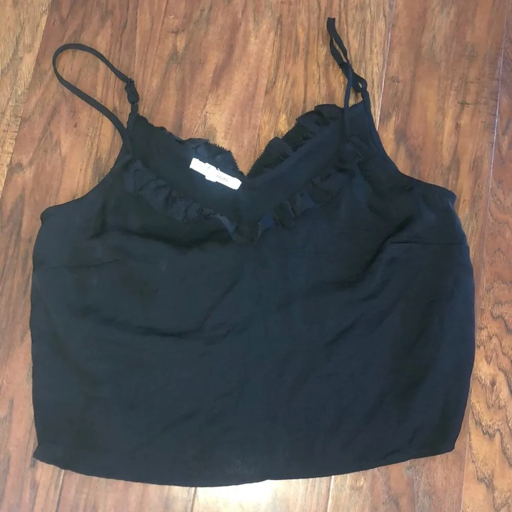 AVEC LES FILLES Crop Top Black Size Small S - Image 2