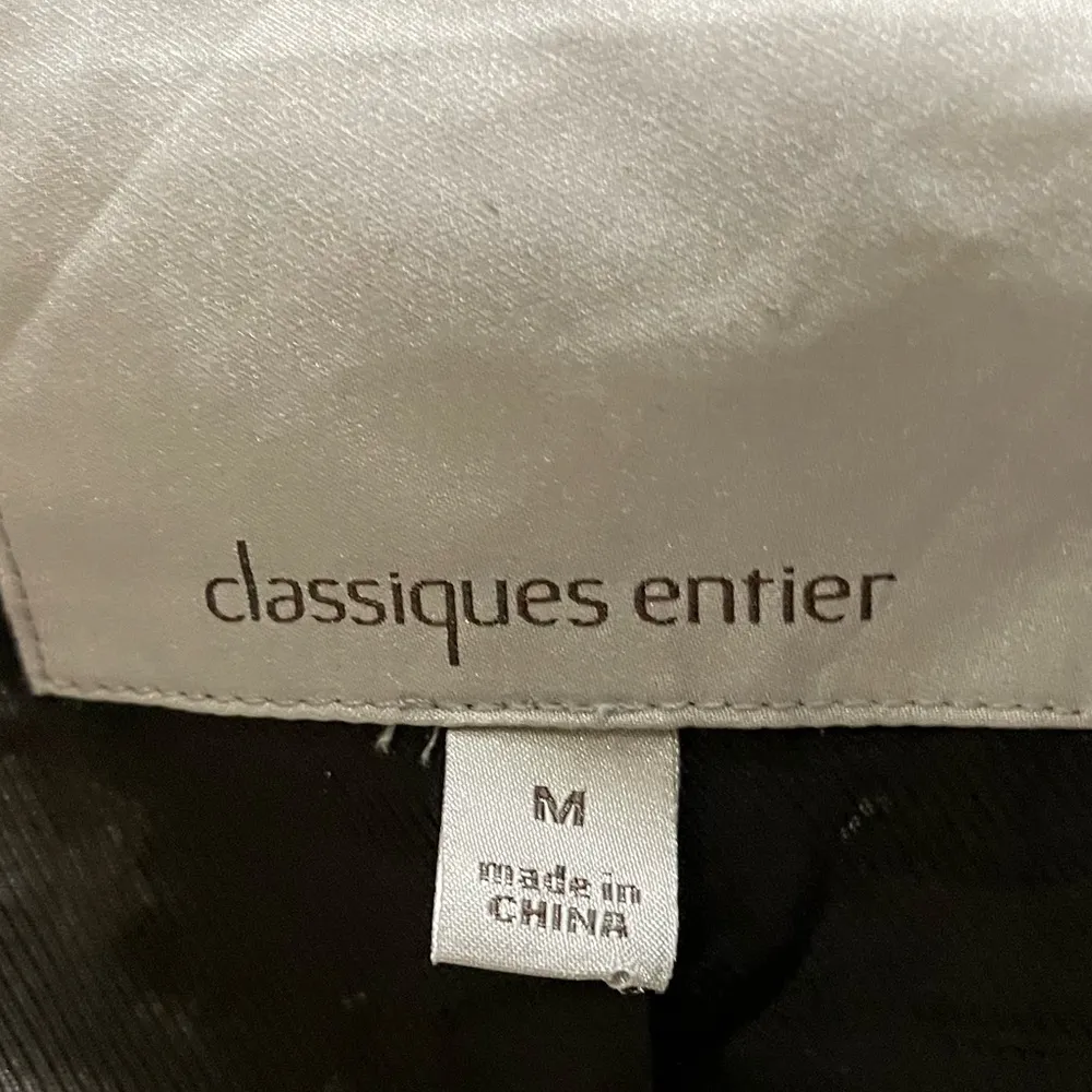 Classiques Entier designer black plaid mid-length wool-blend trench coat/ M /EUC - Image 10