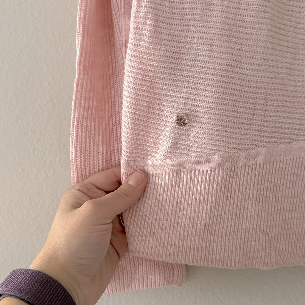 Lululemon Sundown Sweater Wrap Heathered Ballet Slipper Women’s Size 4 - Image 7