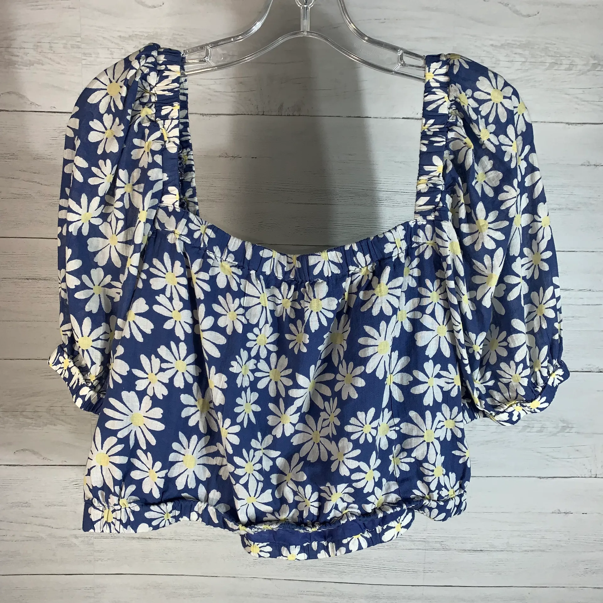 American Eagle Outfitters Women's XL Daisy Floral Off The Shoulder Cropped Top - Image 11