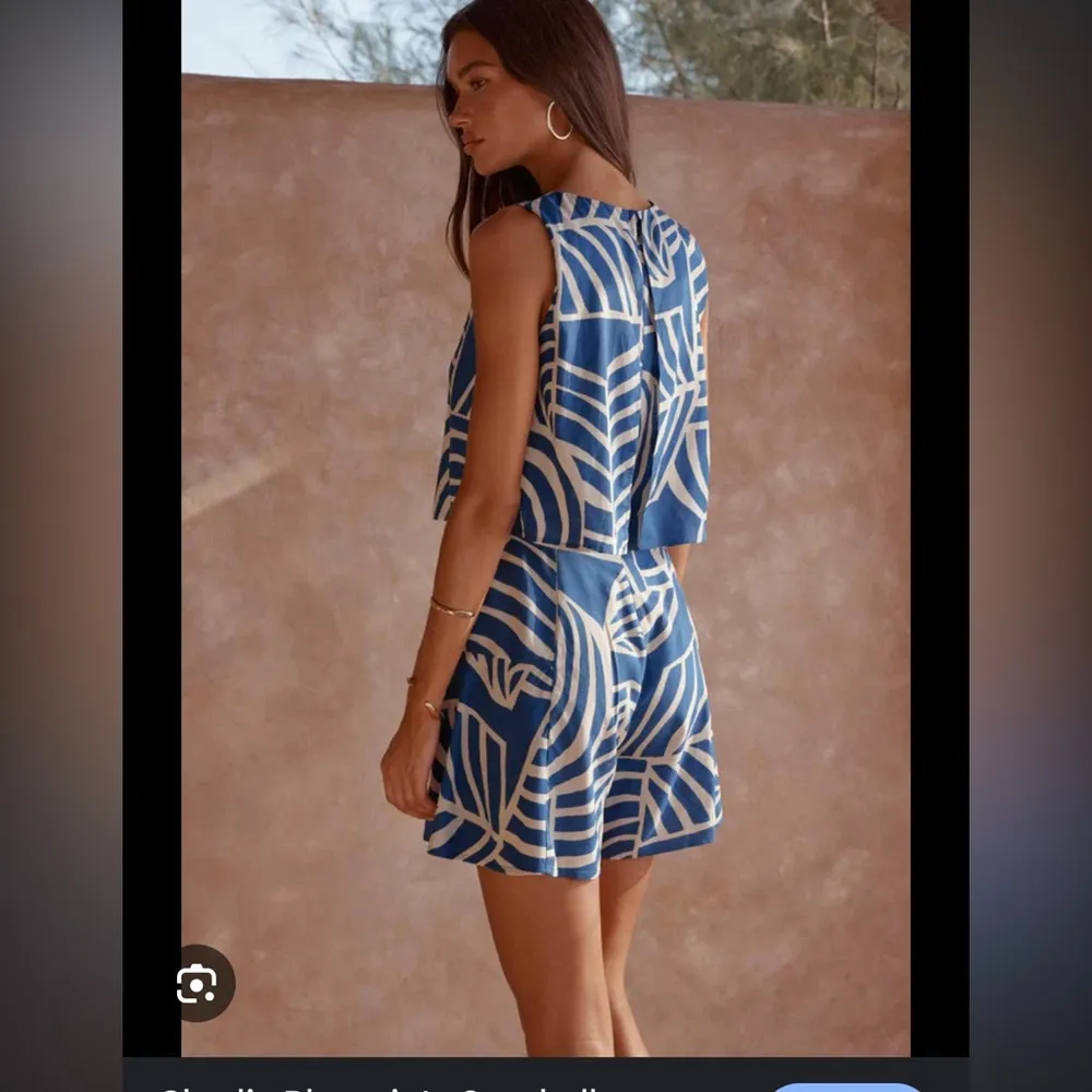 Charlie Playsuit In Seashell Blue Size 6 - Image 2