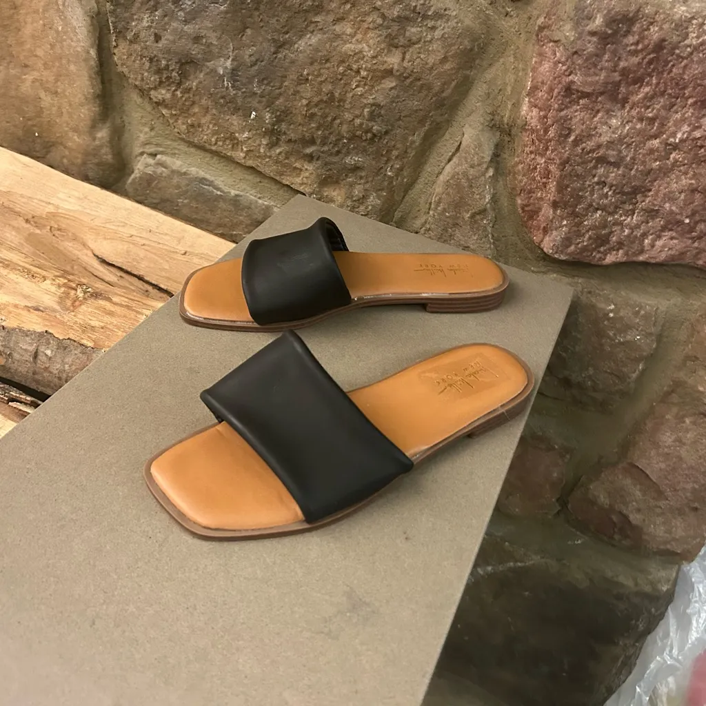 Nicole Miller NewYork Black Slide Sandals 6 1/2 CUTE!! - Image 6