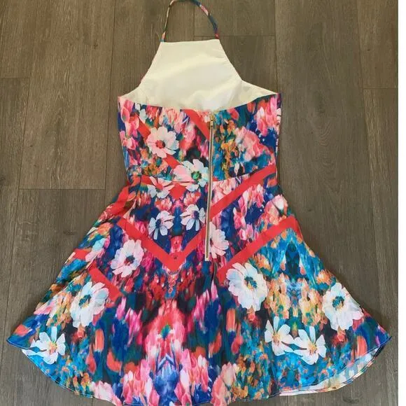 NBD x the Naven Twins Sahara High Neck Halter‎ Dress Size Small White - Image 6